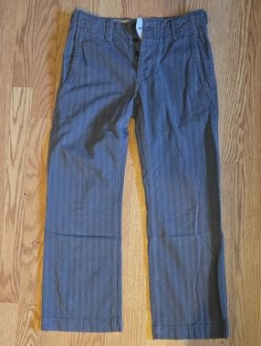 Casual Straight-Leg Gray Pants